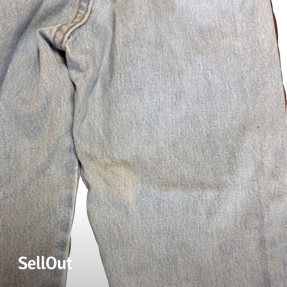 Vintage Wrangler Men's 90s Straight Jeans Blue Size 31x34 - Picture 5 of 7